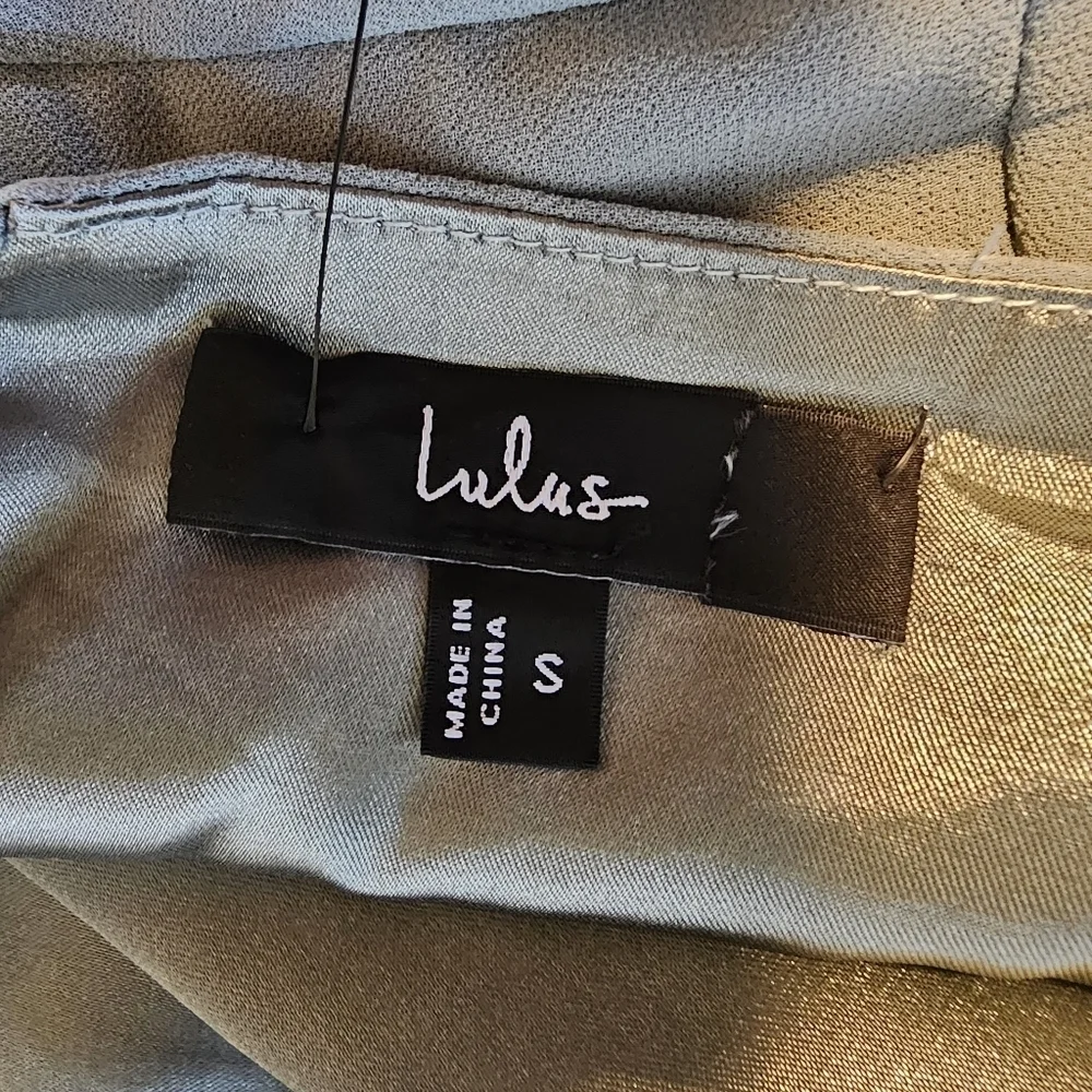 Lulus Romantically Speaking Sage Green Cowl Lace-Up Back Maxi Dress